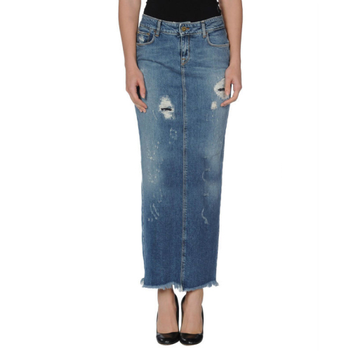 Women latest long jeans skirts pencil design