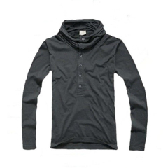 Online shopping china clothes wholesale blank dri fit high collar long sleeve t shirt FOB Refere