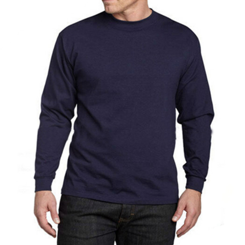 SOP Wholesale Cotton Long Sleeve Tshirt Men Custom T-Shirt