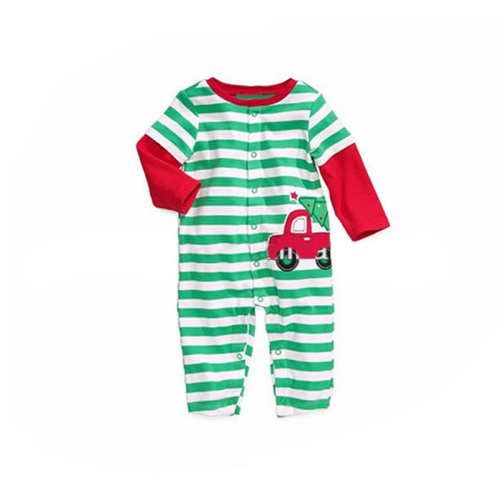 Long sleeve striped baby romper cotton kids climbing clothes baby romper knitted