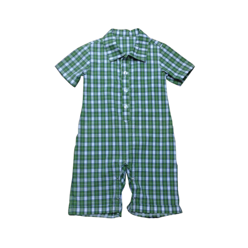 Flannel shirt toddlers clothing summer boys jumpsuits rompers cotton baby bodysuits