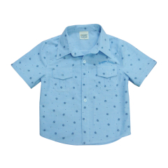 New style fashion boy's shirt kids summer wear casual short sleeve boys fancy shirts