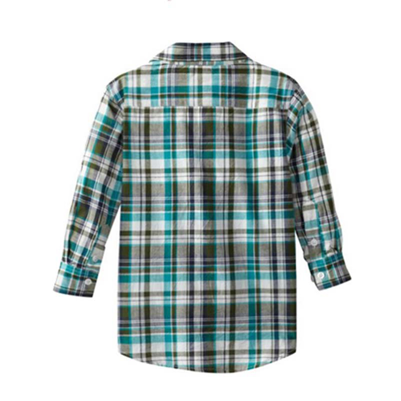 Kids boutique boy casual shirt new design plaid flannel shirt for boys
