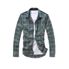 Customized logo flannel shirts blouse top latest shirt design for men