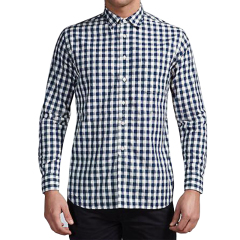 Latest check long sleeve shirt for men turkey cotton flannel shirt