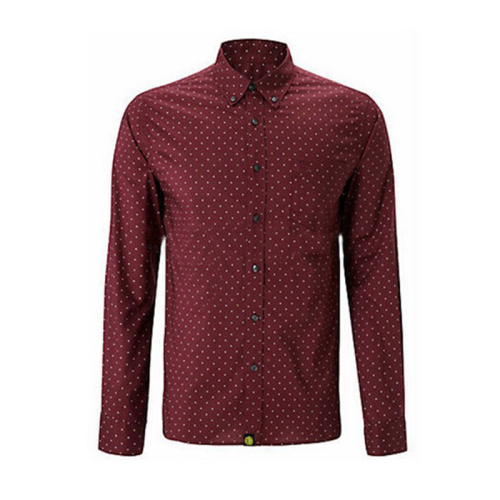 Hot Sale Polka Dot Shirt Long Sleeve Office Fashion T- Shirt For Men