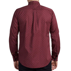 Hot Sale Polka Dot Shirt Long Sleeve Office Fashion T- Shirt For Men
