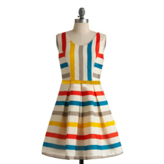 High quality clothes supplier large size dresses striped women casual printed 1920s dress