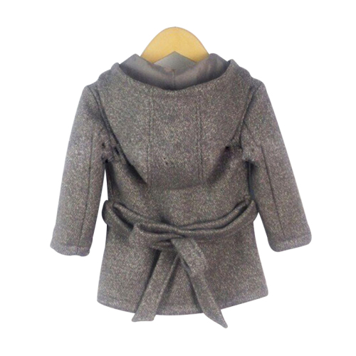 Fashion lovely jackets thick bow wool outwear girls coats winter kids