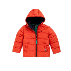 Wholesale boys orange down jacket for winter