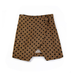 Women skirt in stock polka dots printed short skirts