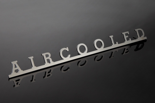 Script "AIRCOOLED" Stainless Steel