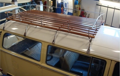 4 Bows Westfalia Roof Rack for Split Screen Bay Window Stainless Steel