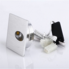 Mini square 1Watt mini recessed downlight for stairs or passageways