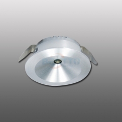 Ultra slim recessed 1W/3W 12V LED cabinet lighting, Ra>80, 80~90lm/W