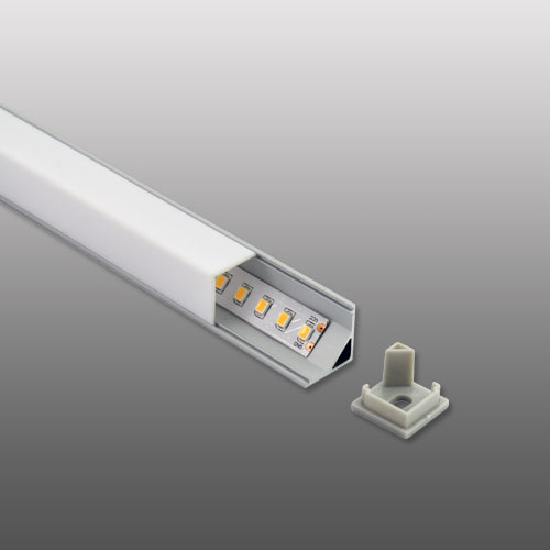 1616B LED aluminium profile kit for corner installation and getting 45 °direction light