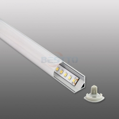 1616 LED aluminium profile kit for corner installation and getting 45 °direction light