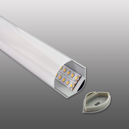3030 LED aluminium profile kit for corner installation and getting 45 °direction light