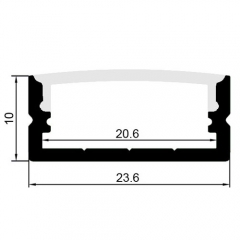 2410 LED aluminium profiles/Surface mounted