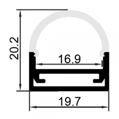 2010A LED aluminium profiles/Surface mounted