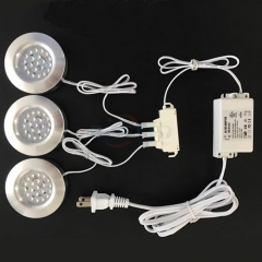 LED puck light kit/3pcs 3Watt LED puck light/ 120 deg beam angle