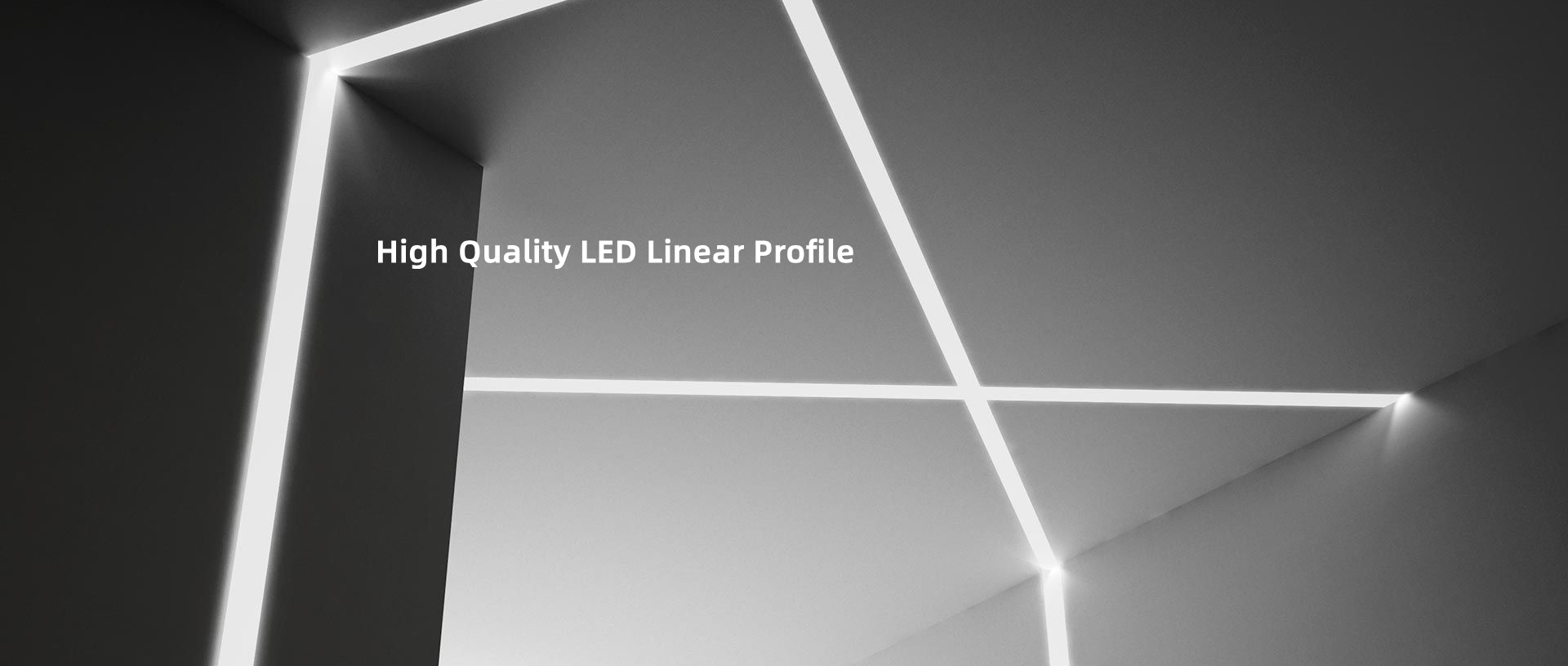 Drywall plaster rimless LED profile light for ceilling