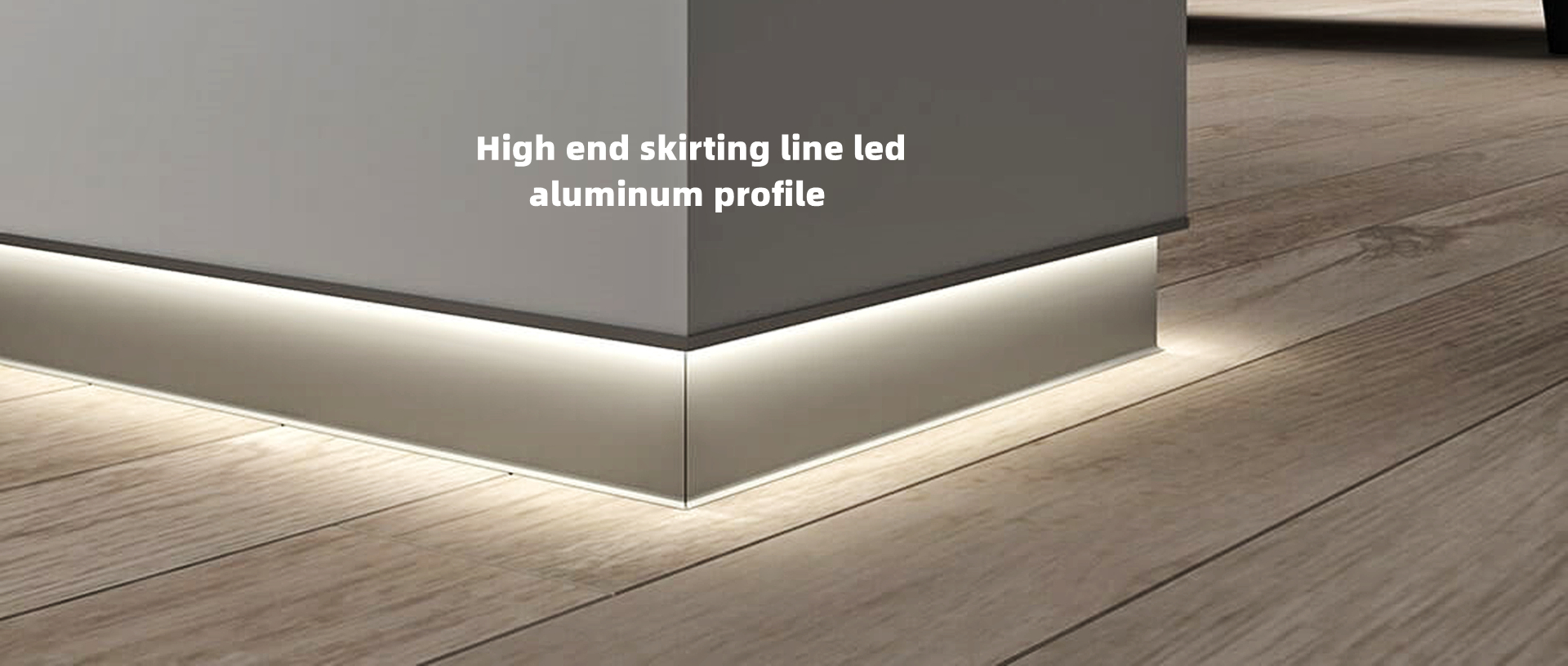 High End LED aluminum profile for linear skirting lighting