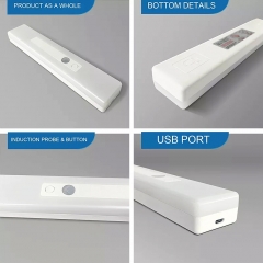 2022 New design 21cm/30cm motion sensor led under cabinet light wireless led closet light with ultra-long life battery 2600mah