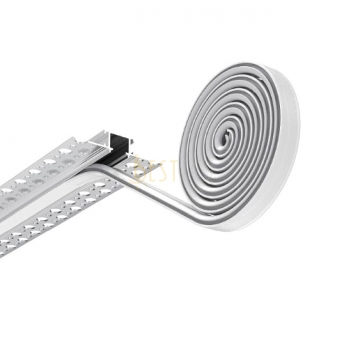 60X13MM SMALL LED drywall plaster-in aluminum profile with long soft Diffusers For Ceiling