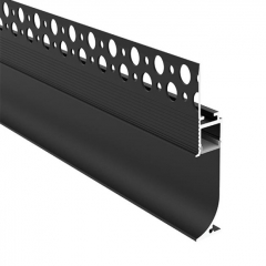 Skirting line White Silver Black drywall Profile For Baseboard Lighting