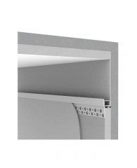 Indirect Trimless Recessed Gypsum LED Profile for ceiling cove lighting