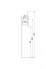 Indirect Trimless Recessed Gypsum LED Profile for ceiling cove lighting