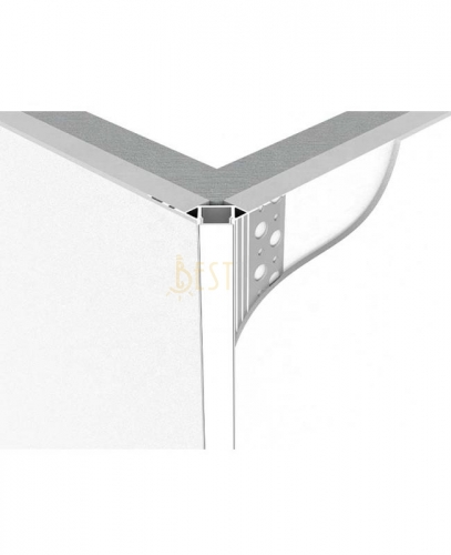 Plaster-in External Corner Trimless LED Drywall Profile