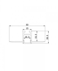 Plaster-in Drywall LED Strip Channel For 10mm LED Strips