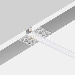 70X13MM SMALL LED drywall plaster-in aluminum profile with long soft Black Flexible Diffuser