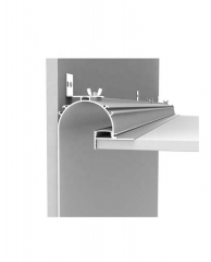 Circle Recessed LED Plasterboard Profile With Flange For Cove Light
