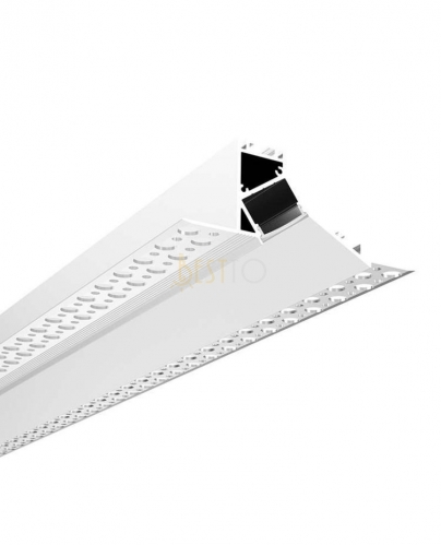 Gradient Glow Plaster-In Recessed Aluminum Mounting Channel For Drywall Wall Washer