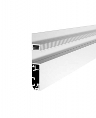 Recessed Skirting Board Profile Channel With Diffuser