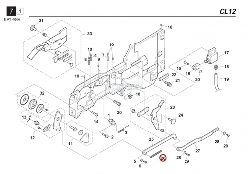 KW1-M221E-00X / SPRING / YAMAHA Feeder Parts