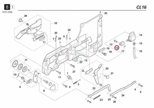 K87-M1181-00X / ROD CONNECT / YAMAHA Feeder Parts