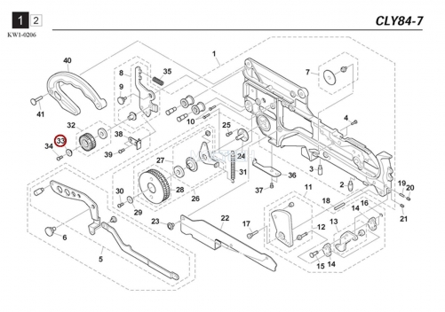 KW1-M119R-00X / COLLAR / YAMAHA Feeder Parts