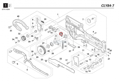 K87-M11BA-00X / CIRCLIP E / YAMAHA Feeder Parts