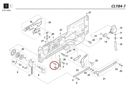 K87-M111F-10X / STOPPER PIN / YAMAHA Feeder Parts