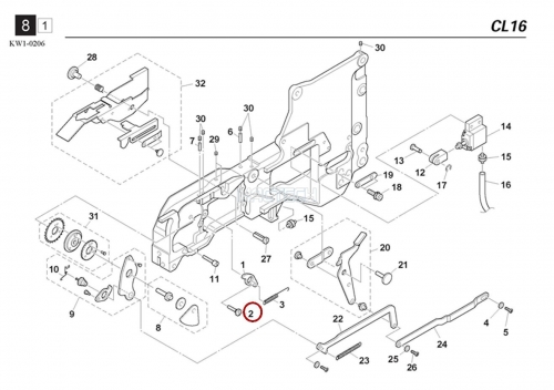 K87-M211B-00X / BACK STOPPER AXIS / YAMAHA Feeder Parts