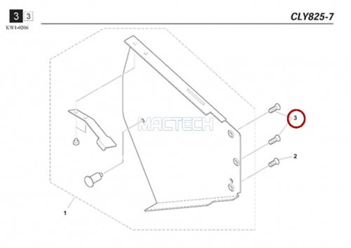 K87-M111S-00X / SCREW,FLAT HEAD + / YAMAHA Feeder Parts