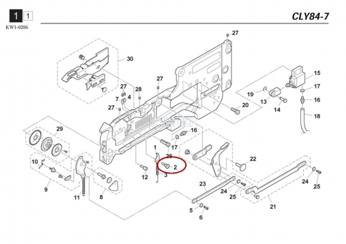 K87-M111B-00X / BACK STOPPER AXIS / YAMAHA Feeder Parts