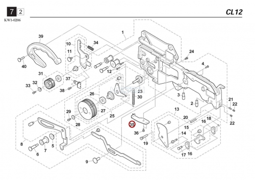 KW1-M22A1-00X / LOWER GUIDE PLATE R / YAMAHA Feeder Parts