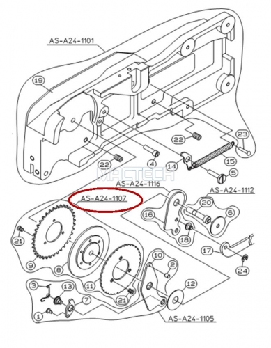 KW1-M4520-000 / SPROKET ASSY / YAMAHA Feeder Parts