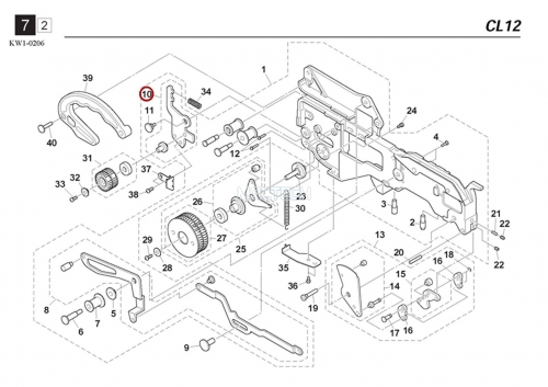 KW1-M226D-00X / TENSION LEVER ASSY / YAMAHA Feeder Parts