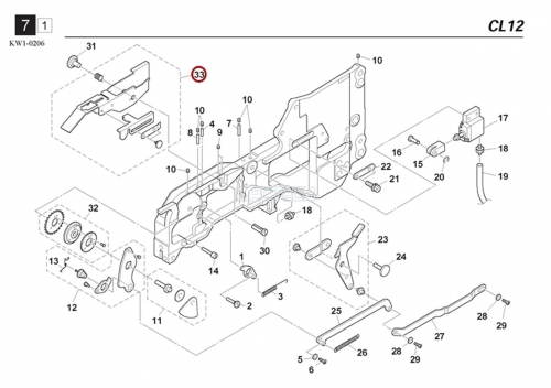 KW1-M2240-00X / TAPE GUIDE ASSY / YAMAHA Feeder Parts